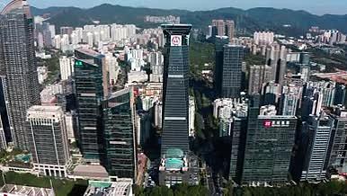 4k航拍深圳招商银行大厦商业建筑视频的预览图